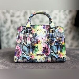 Aldo Maroubra multi-colored crocodile-embossed mini tote Crossover handbag